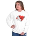thumbnail image 4 of Betty Boop Fearless Girl Power Women Crewneck Sweatshirt Brisco Brands M, 4 of 6