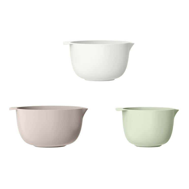 Beautiful 3-Piece Mixing Bowl Set Assorted Colors BPA BPS Recycled