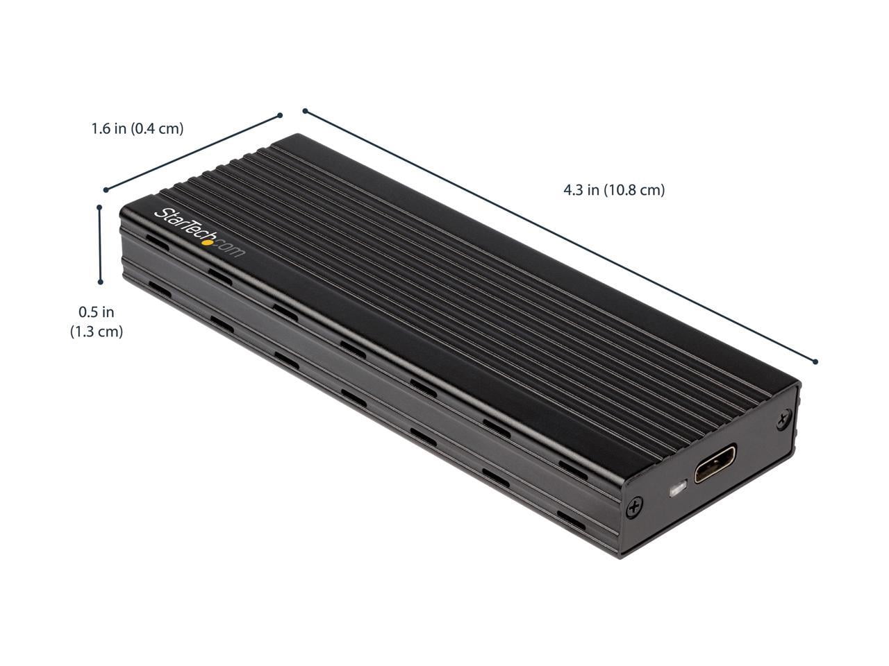 StarTech.com M2E1BMU31C M.2 NVMe SSD Enclosure for PCIe SSDs - USB 3.1 Gen 2 Type-C