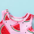 thumbnail image 4 of Happy Town Toddler Baby Girls Clothes Summer Sleeveless Two-Piece Swimsuit Sets Kids Bathing Beach Suit, 4 of 7