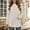 Beige, variant on Women Pullover Sweaters Long Sleeve Crewneck Fall Cozy Tops Warm Sweaters with Pocket Beige L