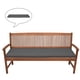 thumbnail image 4 of Cojín para banco al aire libre, tela de poliéster impermeable, cojín para Gris claro SM SunniMix cojín del asiento del banco, 4 of 7