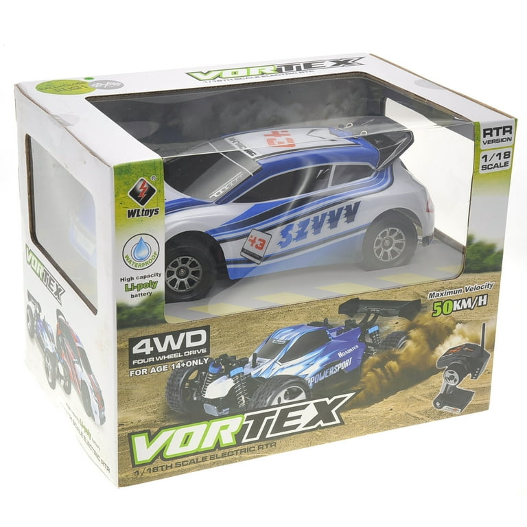 Speed Racers 1:18 RC 2.4Gh 4WD Rally Car - Blue 