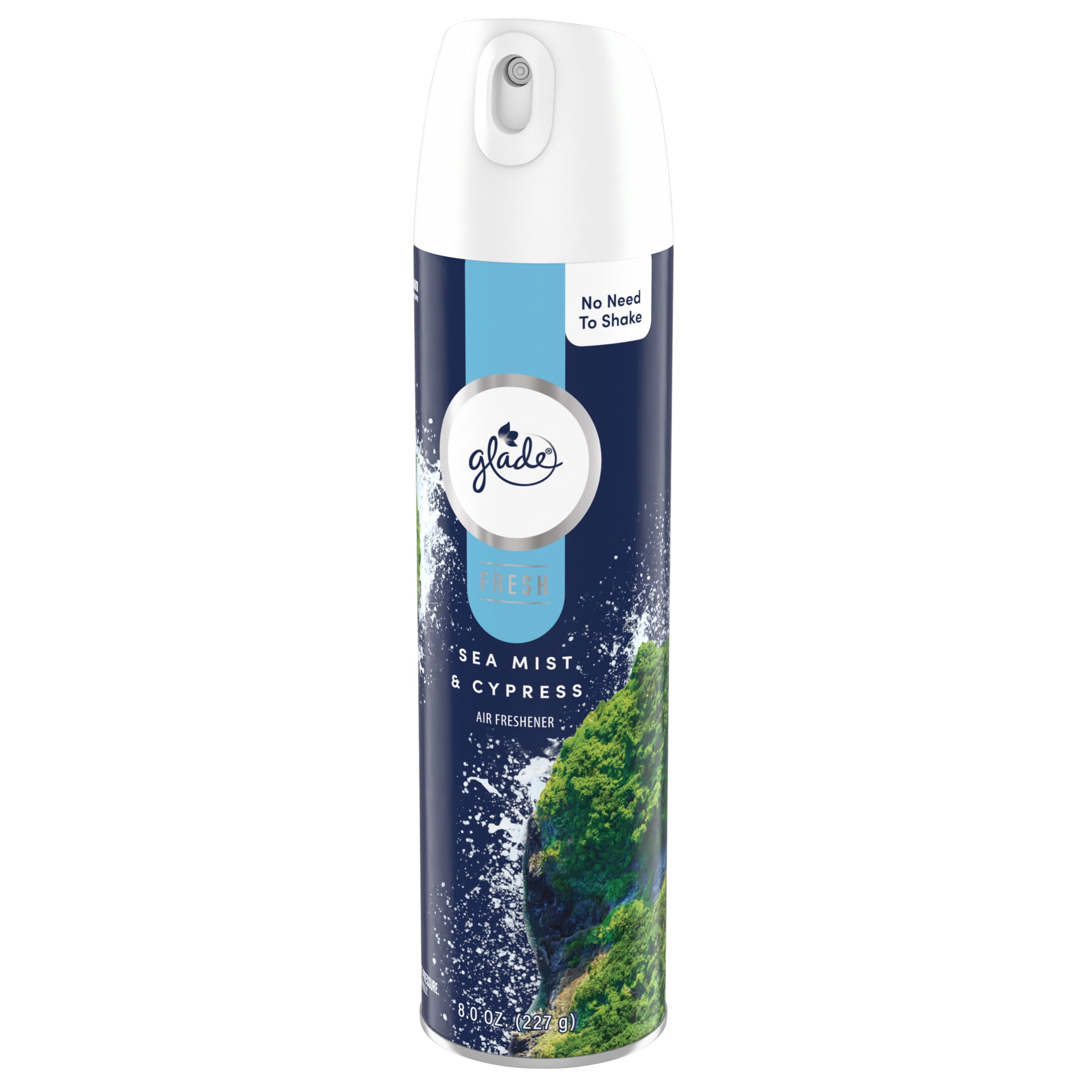 (3 pack) Glade Air Freshener Spray, Sea Mist & Cypress, Fresh Colle Countion, Fragrance Infused with Essential Oils, 100% Natural Propellent, 8 oz