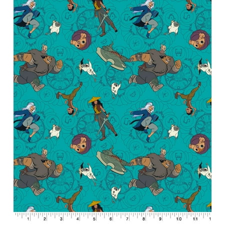 UPC: 0887816367677 | Disney Raya and the Last Dragon and Friends Cotton Fabric