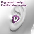 thumbnail image 4 of Bouchons d'Oreilles - 3 Paires de Bouchons d'Oreilles Intra-Auriculaires Anti-Bruit, Violet, Ultra-Doux, Réutilisables, Bouchons d'Oreilles de concert, 4 of 4
