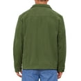 thumbnail image 3 of CHAQUETA DE PANA CASUAL DE MANGA LARGA CON BOTONES Y BOLSILLOS DE COLOR SÓLIDO PARA HOMBRES INSPIRE CHIC M Verde, 3 of 5