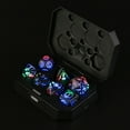 thumbnail image 2 of Wireless Light up LED Dice Set of 7,USB Rechargeable Light Up DND Dice with Charging Box, Multi Sided Electronic Luminescent Dice Ornament for Dragons Role Playing Dice Tabletop Games, 2 of 5