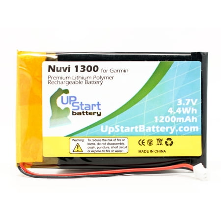 Garmin 1300 Battery - Replacement for Garmin 361-00019-16 GPS Battery (1200mAh, 3.7V, Lithium