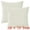 White, variant on Unique Bargains 2 Pcs Corduroy Classical Soft Solid Pillow Cover White 18" x 18"
