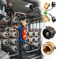 thumbnail image 4 of Outoloxit Brass Propane Refill Adapter with Pressure Gauge, 90 Degree Elbow for 5-40 LB Tanks - Fast Refill for 1 LB Bottles, Reusable & Compatible with Heaters, Camping Stoves, Portable Grills, 4 of 6