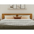 thumbnail image 3 of AFI Orlando King Modern Solid Wood Panel Headboard with Attachable Charger, Light Toffee, 3 of 10