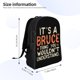 thumbnail image 3 of Mochila para portátil "Im Bruce Doing Bruce Things", bolso de viaje informal para la universidad, mochila negra para el trabajo y los negocios, regalo para hombres y mujeres, 3 of 5