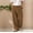 #Brown, variant on DPTALR Men's Linen Double Pleated Button Zipper Multiple Pockets Fashion Trousers,Brown,Big and Tall Men L