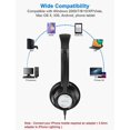 thumbnail image 5 of Headset with Microphone, Adjustable Noise Cancellation, USB TypeC 3.5 mm, Black, 5 of 5