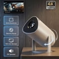 thumbnail image 1 of Rewenti Mini Projector 4K Support Portable 2026 Upgraded Smart Projector with Wifi 6 Bluetooth Wireless Screen Mirroring Built-In Speaker Outdoor Movie Projector, 1 of 6