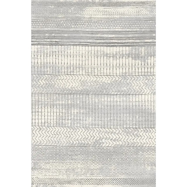 Tapete Decorativo de Area Korel Sand 1.6 x 2.3 m. Tamaño Grande Color Gris Tapete de Area Saffron Looms Korel