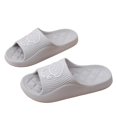 thumbnail image 7 of Mens EVA Foam Slides Comfortable House Slippers Light Gray Non-Slip Dog Design Sandals,Size 8.5-10, 7 of 7