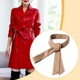 thumbnail image 6 of FVDPWYE Trench Coats Waist Belt Decorative Women Girls Easy to Wear Windbreaker Belt Camel, 6 of 9