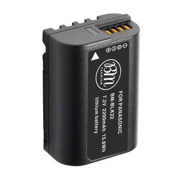 BM Premium DMW-BLK22 Battery Replacement for Panasonic Lumix DC-S5 Digital Cameras