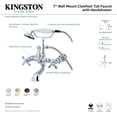 thumbnail image 2 of Kingston Brass CC547T8 7" Wall Mount Tub Filler,w/Ha CC547T8, 2 of 2