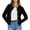 Black, variant on Women's Button-Down Knit Cardigan Casual Sweater Jacket, Solid Color Long Sleeve Open Front Coat with Soft Fabric, Cozy Layering Piece for Fall or Winter Fashion,Black M