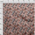 thumbnail image 3 of oneOone Polyester Spandex Rust Brown Fabric Abstract Floral Sewing Craft Projects Fabric Prints By Yard 56 Inch Wide-1ra, 3 of 5