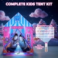 thumbnail image 3 of Lilian&Gema Pink Play Tent for Girls, Large Princess Play Tent House with Projector, Indoor & Outdoor Castle Tent Toy Gift for Kids Ages 3 4 5 6 7 8, 3 of 7