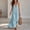 Light Blue, variant on QUNYINEY A Line Womens Summer Dresses Plus Size Blue Sleeveless Long Faux Cotton Linen Sundress Flowy Loose Fit V Neck Dresses