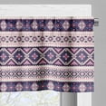 thumbnail image 3 of Ambesonne Aztec Valance Pack of 2, Aboriginal Geometric Pattern, 54"X18", Champagne Dark Purple, 3 of 5