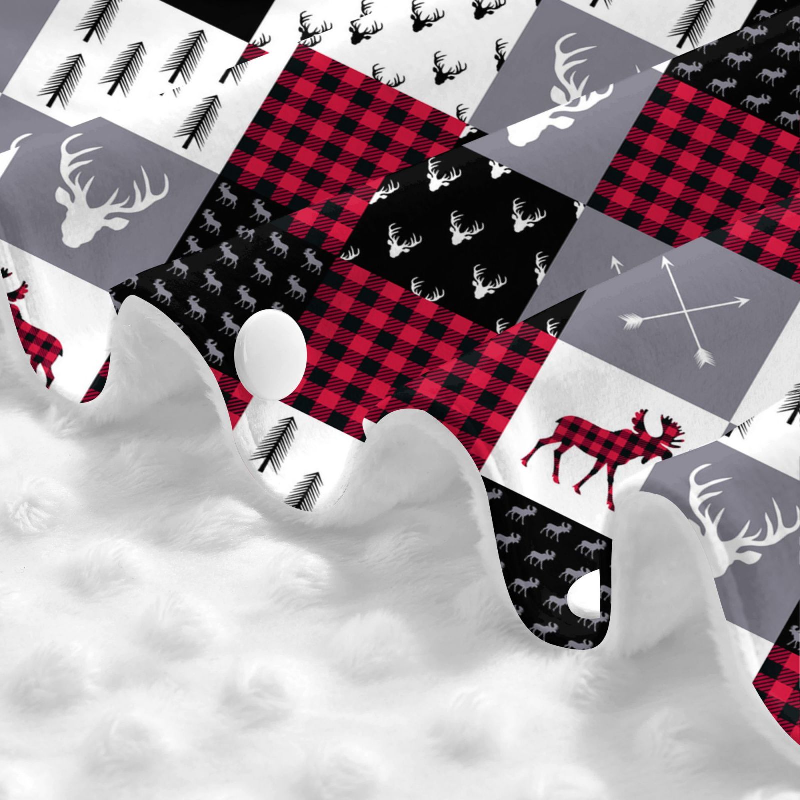 Car Seat Cover Baby - Buffalo plaid Elk arrows deer moose Breathable Infant Car Seat Cover for Baby Carseat, Lightweight Comfort Baby Essentials Must Haves Newborn Stuff for Girl Boy