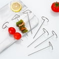 thumbnail image 6 of 10-Piece Stainless Steel Oven Hanging Skewer Rack Set - Vertical Bbq Broiler Kabob Accessories For Kitchen, Grilling & Even Cooking, 6 of 7