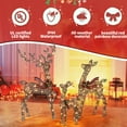 thumbnail image 7 of FOOWIN 3-Piece Large Christmas Deer Family, Lighted Outdoor Decoration, Rattan, 7 of 7