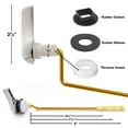Qualihome Universal Side Mount Toilet Handle Tank Flush Lever