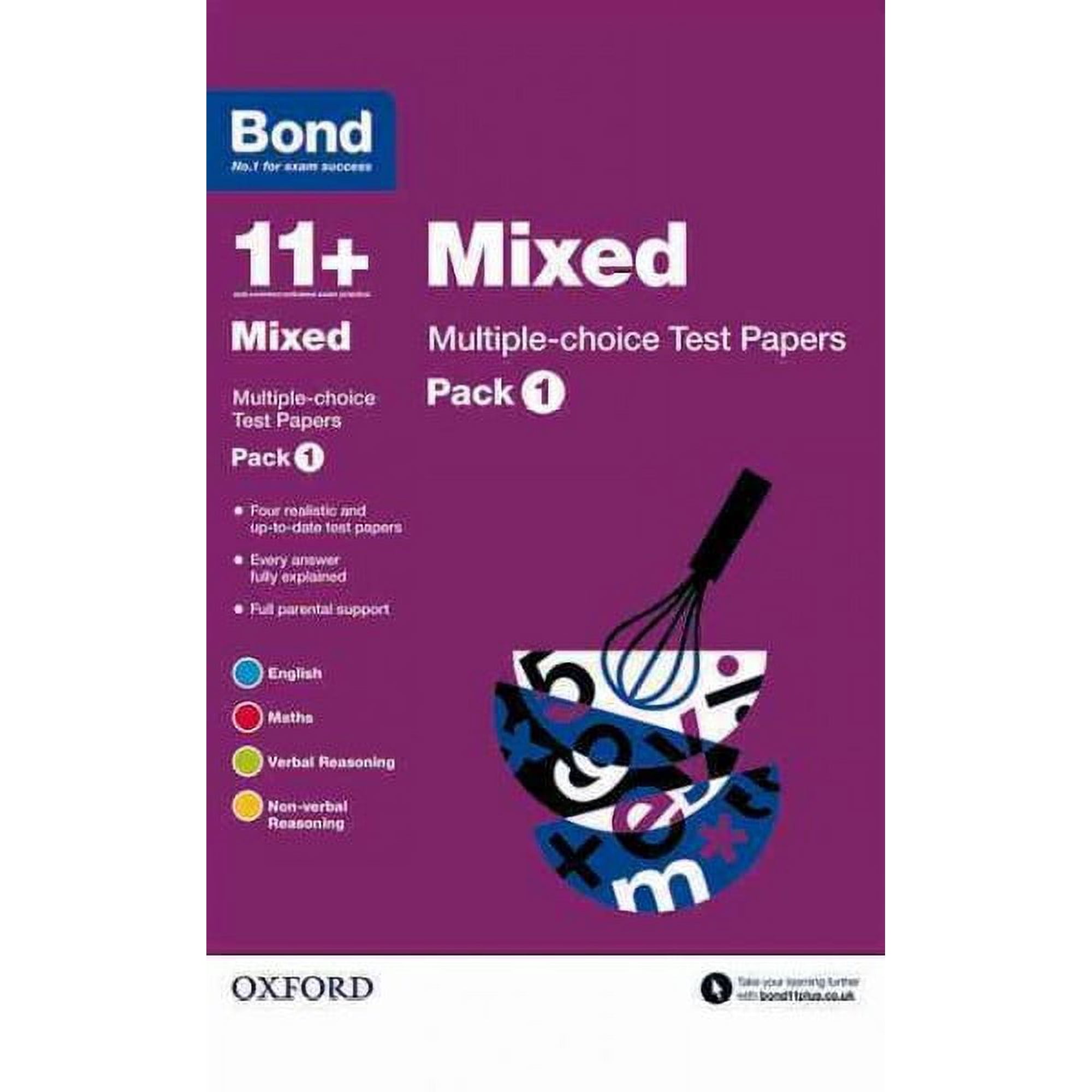 Bond 11+: Mixed: Multiple-choice Test Papers : Pack 1