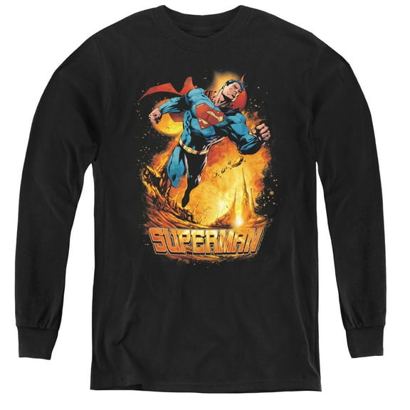 Superman - Space Case - Youth Long Sleeve Shirt - Large