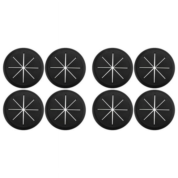8X Desk Grommet Wire Hole Cover Suitable for Office PC Desk Cable Wire Cover