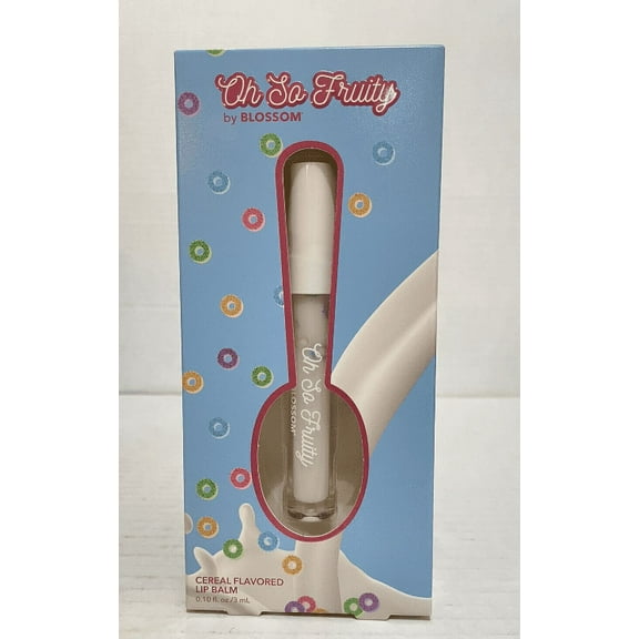 OH SO FRUITY By: Blossom Cereal Flavored Lip Balm Gloss 0.10 Fl Oz New