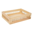 thumbnail image 2 of Cesta de almacenamiento de madera para cocina, organizador de juguetes, verduras y frutas. SG, 2 of 9