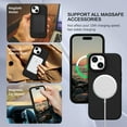 thumbnail image 3 of VENINGO Magnetic for iPhone 13 Case & iPhone 14 Case 6.1" Compatible with Mag-safe,Soft Liquid Silicone Gel Rubber Bumper Shockproof Protective Phone Cover for iPhone 13 & iPhone 14, Black, 3 of 8