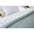 thumbnail image 3 of White Hollowed Out Lace Battenburg Lace Flat Sheet 100% Cotton Top Sheet Queen Size 1 Piece, 3 of 9