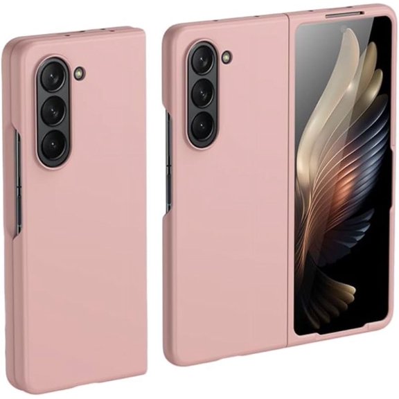 for Galaxy Z Fold 5 Case, Slim Hard PC Thin Shockproof Protective Phone Case for Samsung Galaxy Z Fold 5 (Pink)