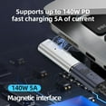 thumbnail image 5 of USB C to Magnetic 3 140W Charging Adapter Safe 3 Compatible with MacBook Pro 2023 (M2, 14/16 inch), MacBook Air 2022 (M2), MacBook Pro 2021 (M1, 14/16 inch) with 240W USB C Cable (1.5M), 5 of 8