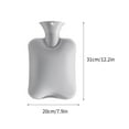 thumbnail image 2 of Hot Water Bottle, Hot Water Bag for Pain Relief, 2L Hot Water Bag for Hot and Cold Bed Water Heating Pad Ribbed Hot Water Bottle, Water Injection Hot Water Bottle Clearance, 2 of 5