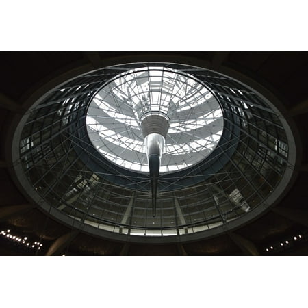 Great Ventilation - LAMINATED POSTER Bundestag Light Dome Metal Great Ventilation Poster 24x16 Adhesive Decal
