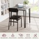 thumbnail image 2 of Qinaqin Pequeño Mesa y Chairs Set para 2 Cuadrado cm de Profundidadining Spaces Apartment Oficina en Casa Negro, 2 of 5