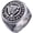 Ancient Silver, variant on Men's Stainless Steel Valknut Norse Viking Odin Ring,Warrior Signet Biker Band, Punk