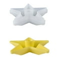 thumbnail image 2 of Iumwxz Kitchen Gadgets Epoxy Resin Mould Aromatherapy Candle Pentagonal Star Hexagonal Circular Ring Candlestick Base Mould Kitchen Utensil Set White Silica Gel Holiday Saving, 2 of 6