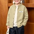 thumbnail image 4 of RFQWOVSR Boys' Long Sleeve Cotton Shirt for School and Casual Wear, 4 of 5