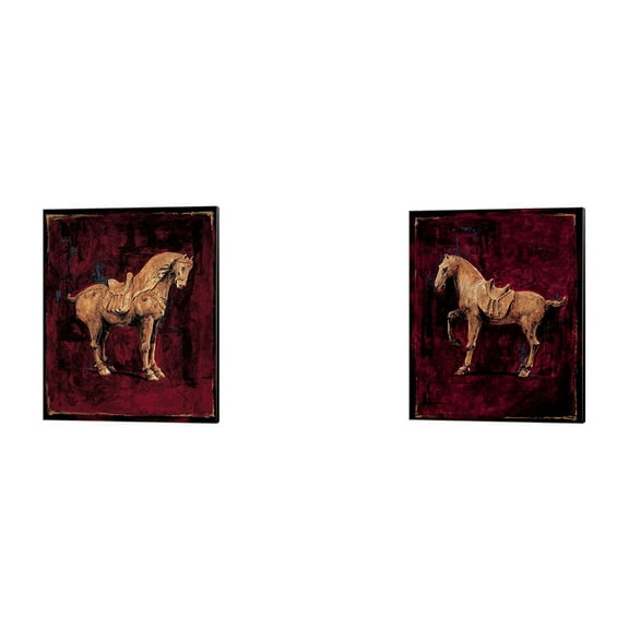 Great Art Now Dynasty by Paul Panossian 2 Piece Canvas Art Set Each 12"W x 15"H